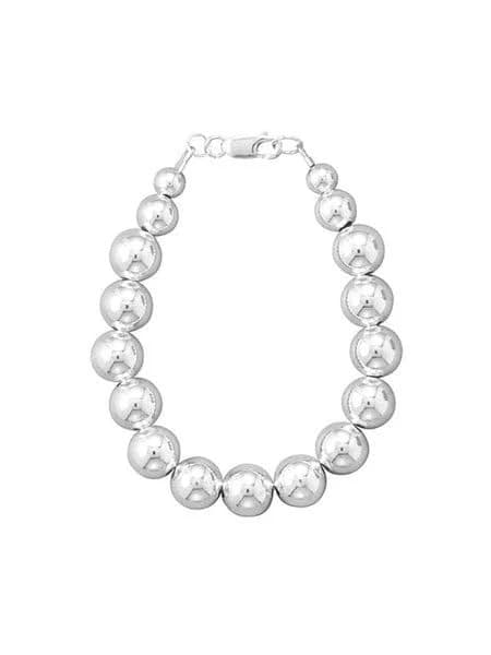 Sterling Silver Lobster Clasp Bead Bracelet