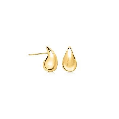 10kt Yellow Gold Teardrop Earrings