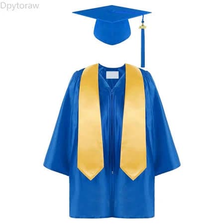 Unisex Tassel Graduation Gown Cap Set