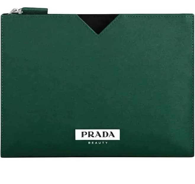 Prada Paradigme Edp Green Organizer Toiletry Bag Cosmetic Pouch
