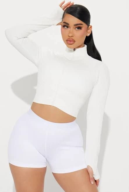 Fashion Nova Women's Effortless Ribbed Jacket