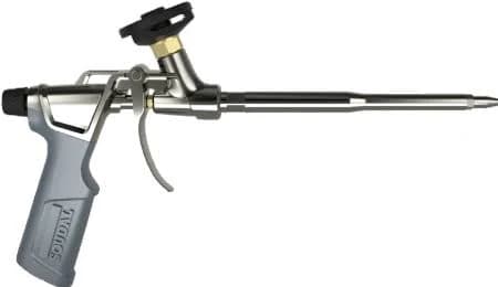 Soudal Designer Gun for Construction Foam Applicator, Top-of-the-line Metal Gun Foam Applicator with Smooth Trigger, Better Extrusion, Less Disruption
