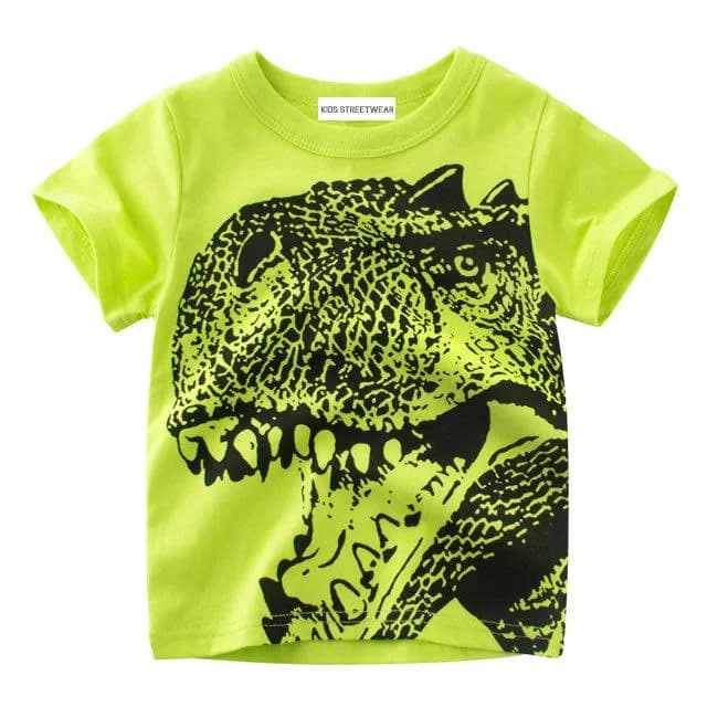 RM Toddler Boys Big Dinosaur Face Graphic T-Shirt