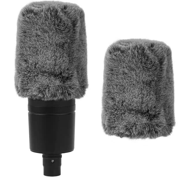 Geekria Furry Windscreen for Audio-Technica AT2020, AT2020USB, AT2035