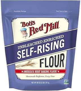 Bob’s Red Mill Self-Rising Flour - 3 lb Bag, Ideal for Biscuits, Pancakes, Quick Breads, Non-GMO, Kosher