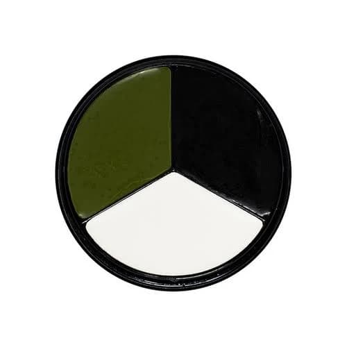 Tri-Color Witch Face Paint Kit (Green, White, Blk)