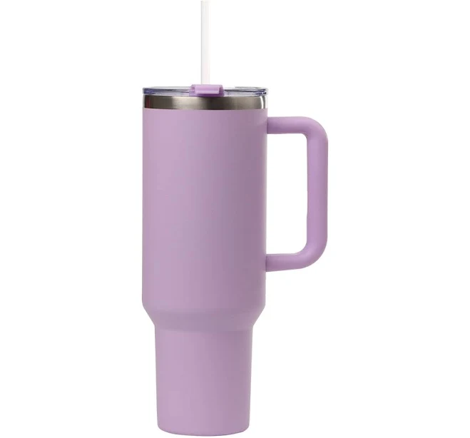 50oz. Tumbler with Handle and Straw Lid