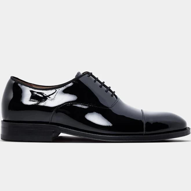 Hawes & Curtis Men's Patent Leather Oxford Dress Shoes