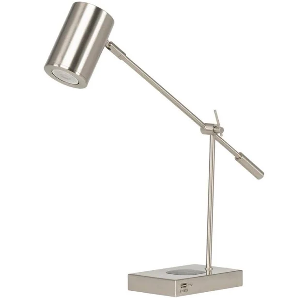 Etty Silver Desk Lamp