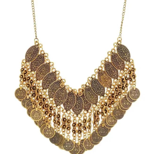 Bohemian Goddess Bellydance Choker Necklace