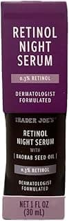 Trader Js Retinol Night Serum with Baobab Seed Oil 0.3% Retinol 1 fl oz (30 mL)