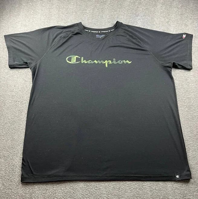Champion Men's Script Logo Classic Graphic Jersey Tee