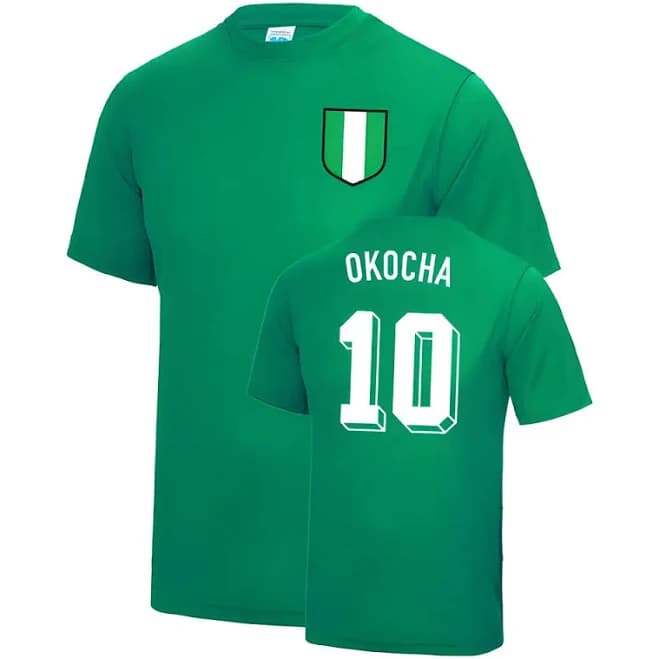 Jay- Jay Okocha Nigeria World Cup Soccer T- Jersey