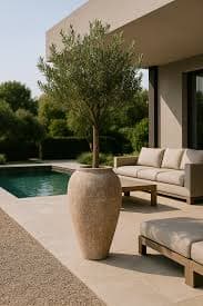 BYBLA Tall Narrow Terracotta Planter – Mediterranean Amphora Pot – Atelier Sole