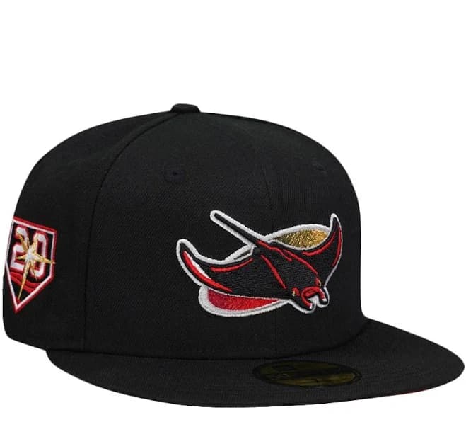 New Era Tampa Bay Rays 20th Anniversary Black Edition 59Fifty Fitted Hat 8