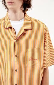 Pacsun Howie Stripe Oversized Camp Shirt | Pacsun