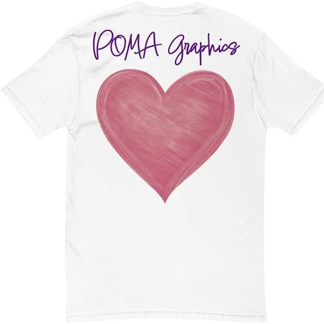 Heart Rear-Print T-Shirt