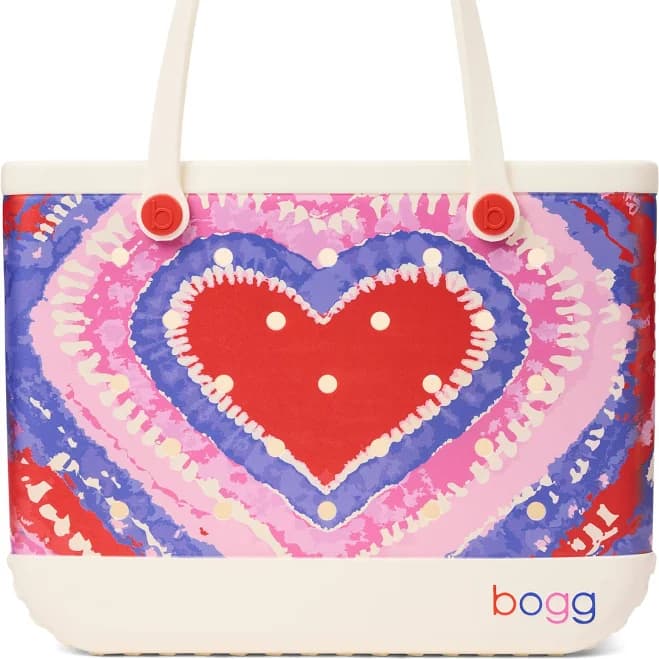 Bogg Bags Original Dye-licious Heart Buoy Red Tote