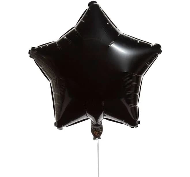 Black Star Mylar Balloons