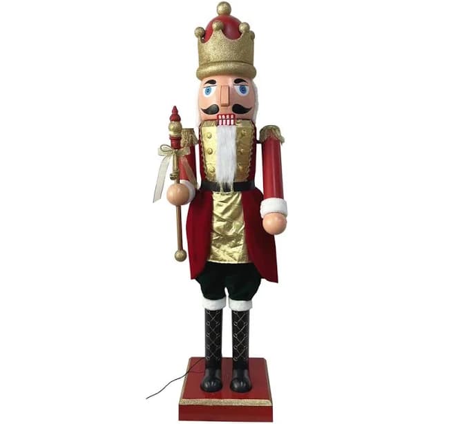 Santa's Workshop 63" Animated King Nutcracker
