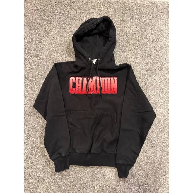 Champion Men's Ombre Block Applique Logo Reverse Weave Hoodie