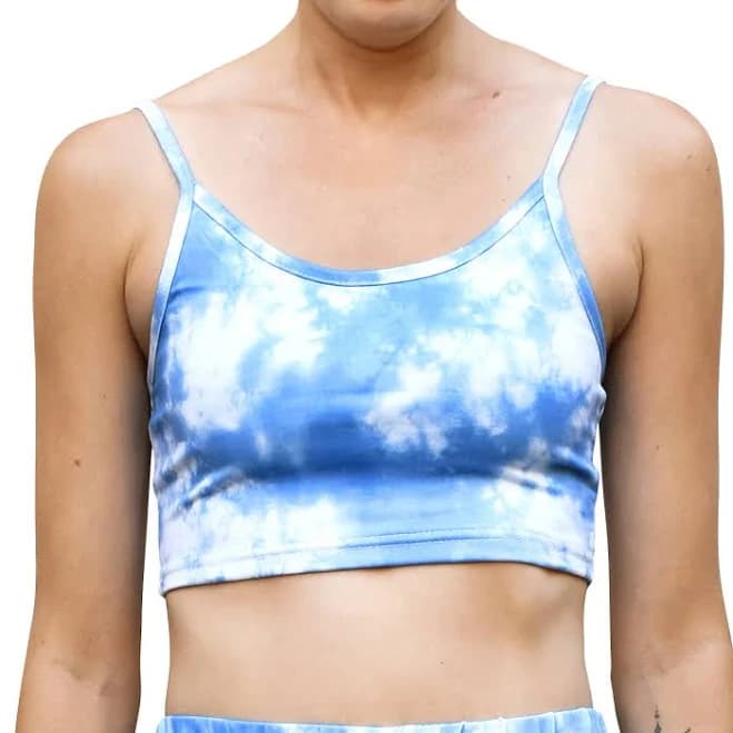 Cropped Tank Spaghetti Strap Cami Floral Boho Tie Dye Mix N Match Crop