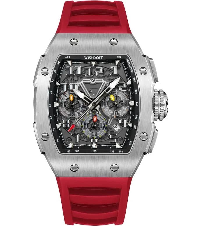 WISHDOIT Racing GT Chrono – Quartz Chronograph Watch with 3 Sub-Dials
