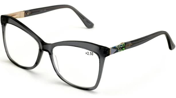 Oversized Women Premium Cateye Reading Glasses - Large Field Clear