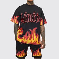 Custom Print Logo 100% Cotton Wash Two Piece Graphic T Shirt and Short Set Summer 2 Piece Shirt and Shorts Set Tracksuit for Men| Alibaba.com
