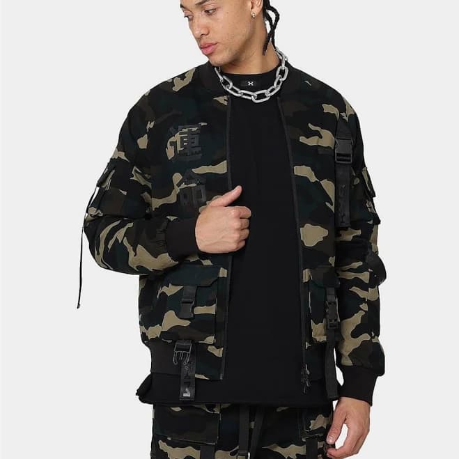 Men's L-4 A Camo Utility Bomber Jacket
