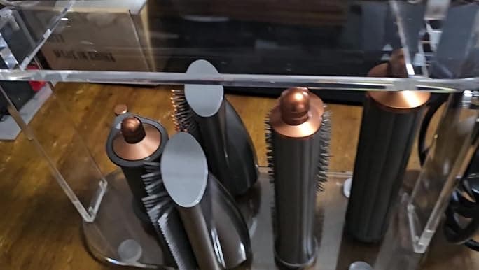Amazon.com : Affogato Storage Holder Compatible with Dyson Airwrap Styler Accessories, Acrylic 6 Holes Countertop Organizer Stand, Desktop Organizer for Storage Long Barrel Attachments for Bathroom : Home & Kitchen