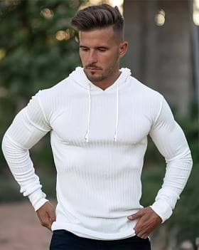 Ahaselected Stretch Rib Jersey Baselayer Hoodie