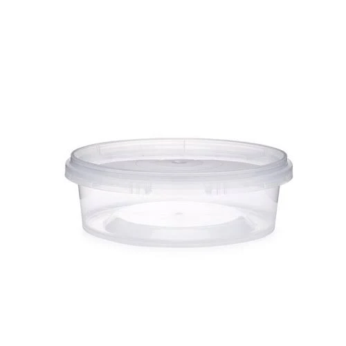 Clear PP Plastic Round Snap-Lock Containers