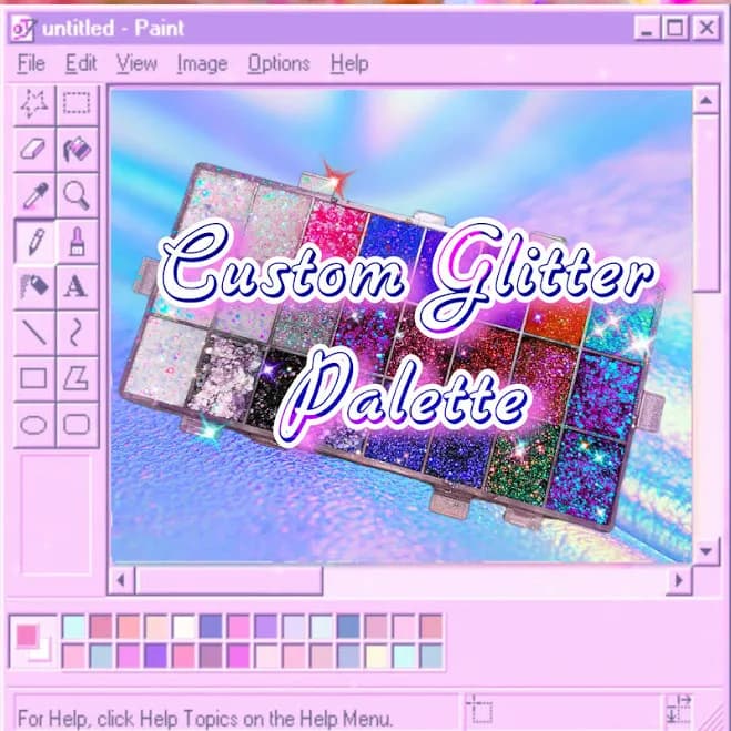 Slayfire Cosmetics Custom Glitter Palette