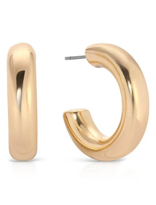 Ettika Thick Classic Hoop Earrings
