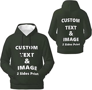 Custom Fleece Hoodie for Men Women Design Your Own Personalized Image Text Logo Sweatshirt, Yellow Green