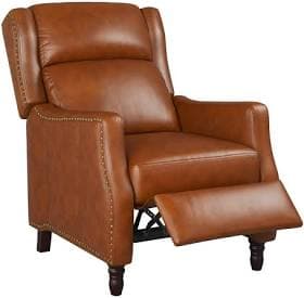 Doersten Lange Genuine Leather Recliner Alcott Hill Upholstery