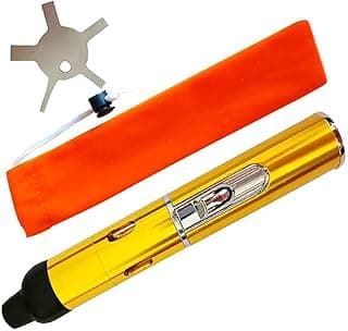 Torch Lighter,Handheld Multifunctional All-in-One Tube Built-in Detachable Windproof Lighter,Outdoor,Indoor,Camping,Candle,Birthday,Gold