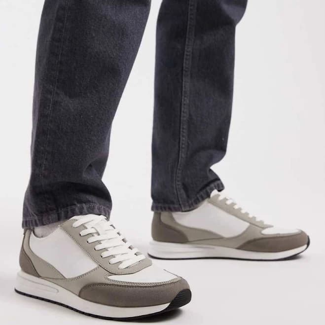 ASOS Multi Paneled Lace Up Sneakers