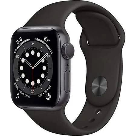 Restored Apple Watch Series 6 (GPS+Cellular, 44mm) - Space Gray - Aluminum Case - Black Sport Band (Refurbished), Size: 44 mm