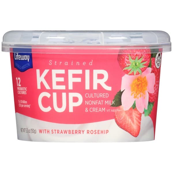 Lifeway Kefir Cup with Strawberry Rosehip
