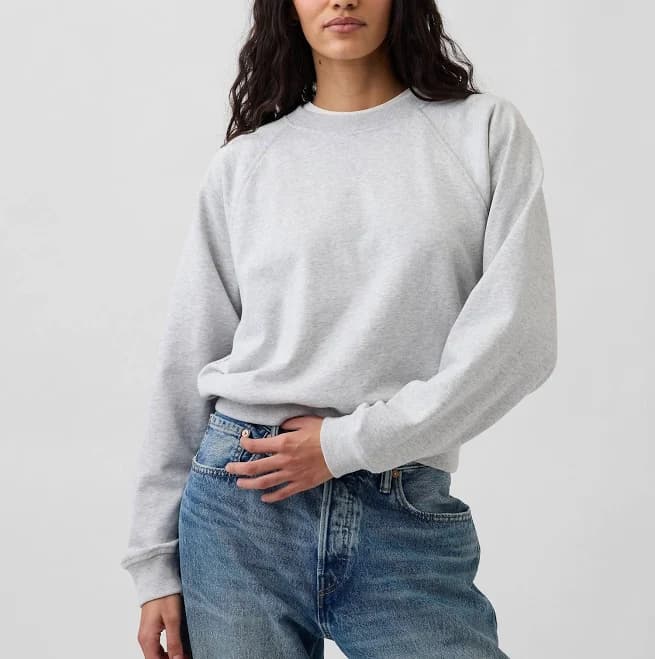 Gap Women's Vintagesoft Terry Raglan Sweatshirt