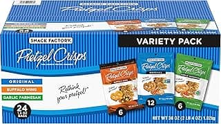 Pretzel Crisps Variety Pack, Individual 1.5 Ounce (Pack of 24)