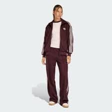 CLOTHING - ADIDAS ORIGINALS MOHAIR FIREBIRD LOOSE TRACK TOP - Burgundy | adidas Oman