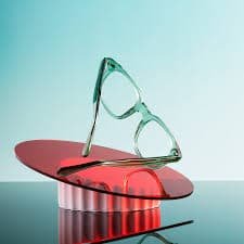 Transparent Green Classic Acetate Rectangle Eyeglasses - Raemo