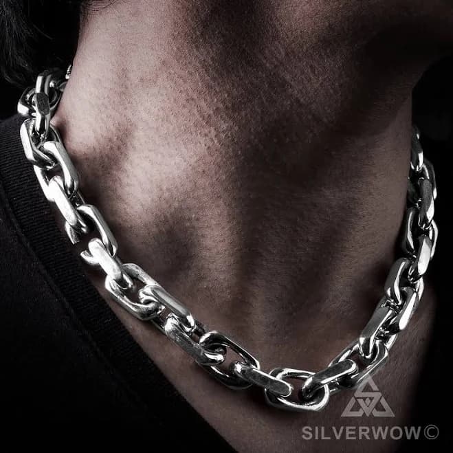 silverwow 15mm Chain Link Necklace