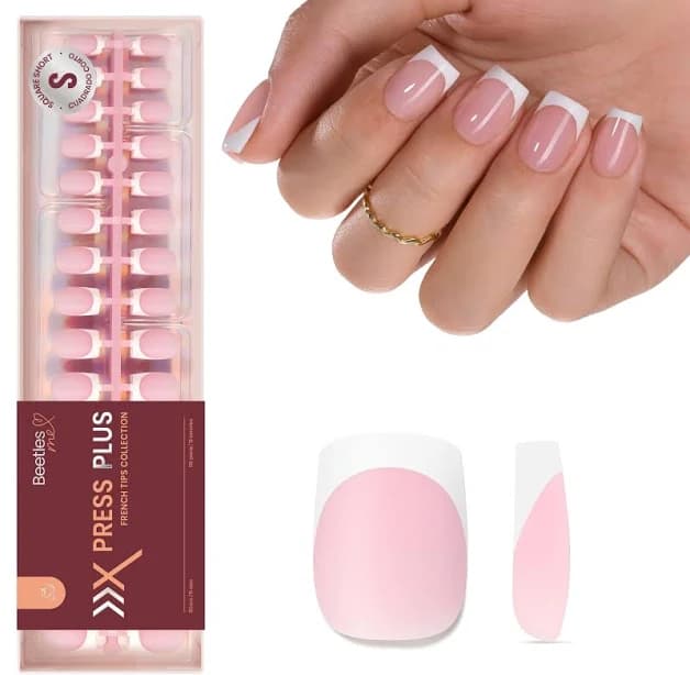 Beetles French Tip Press On Nails
