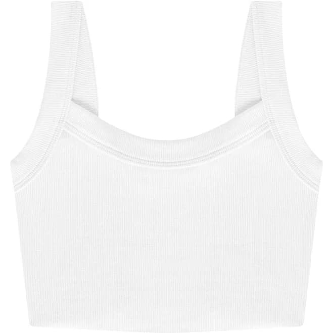 Talentless Women's Raw Hem Rib Crop Tank