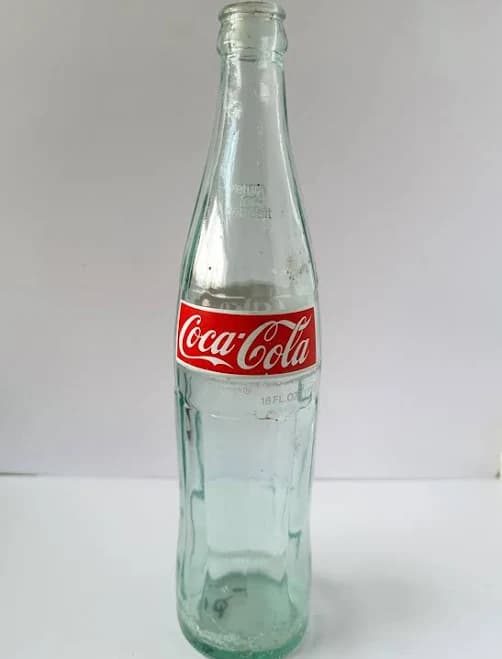 Vintage Coca-Cola Glass Bottle: 16 oz Retro Coke Collectible