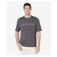 Calvin Klein Short Sleeve Relaxed Wide Calvin Logo Crew Neck Tee,Small - Walmart Business Supplies